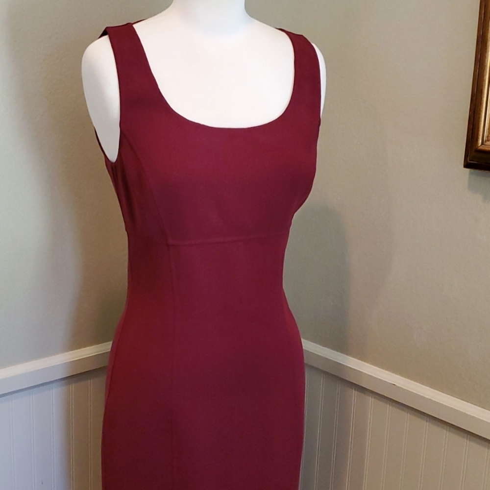 NWT Michael Kors Collection burgundy sheath dress